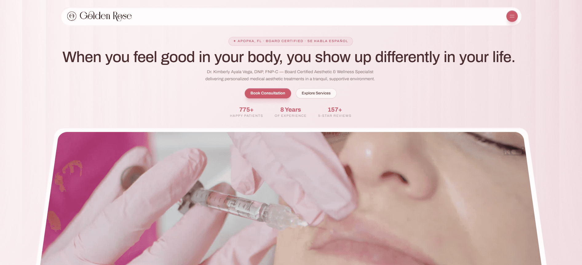 Golden Rose – Web Design by Codinito